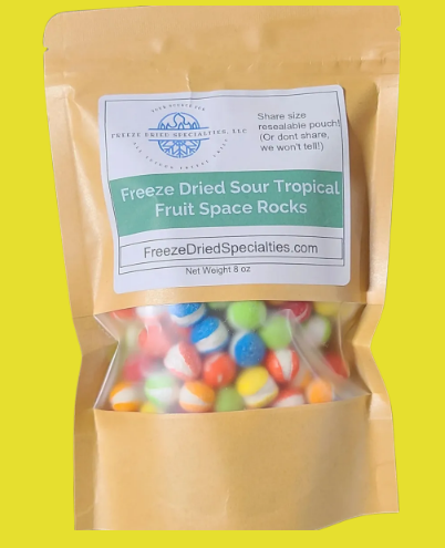 Freeze Dried Sour Tropical Fruit Space Rocks