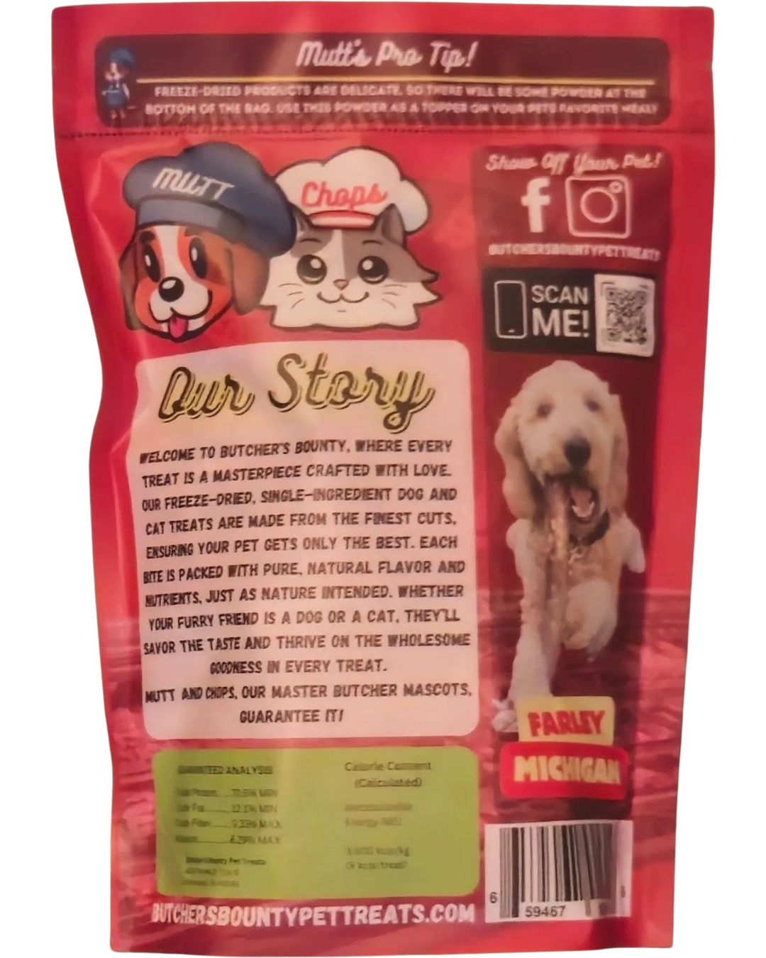 Freeze-Dried Pork Hearts