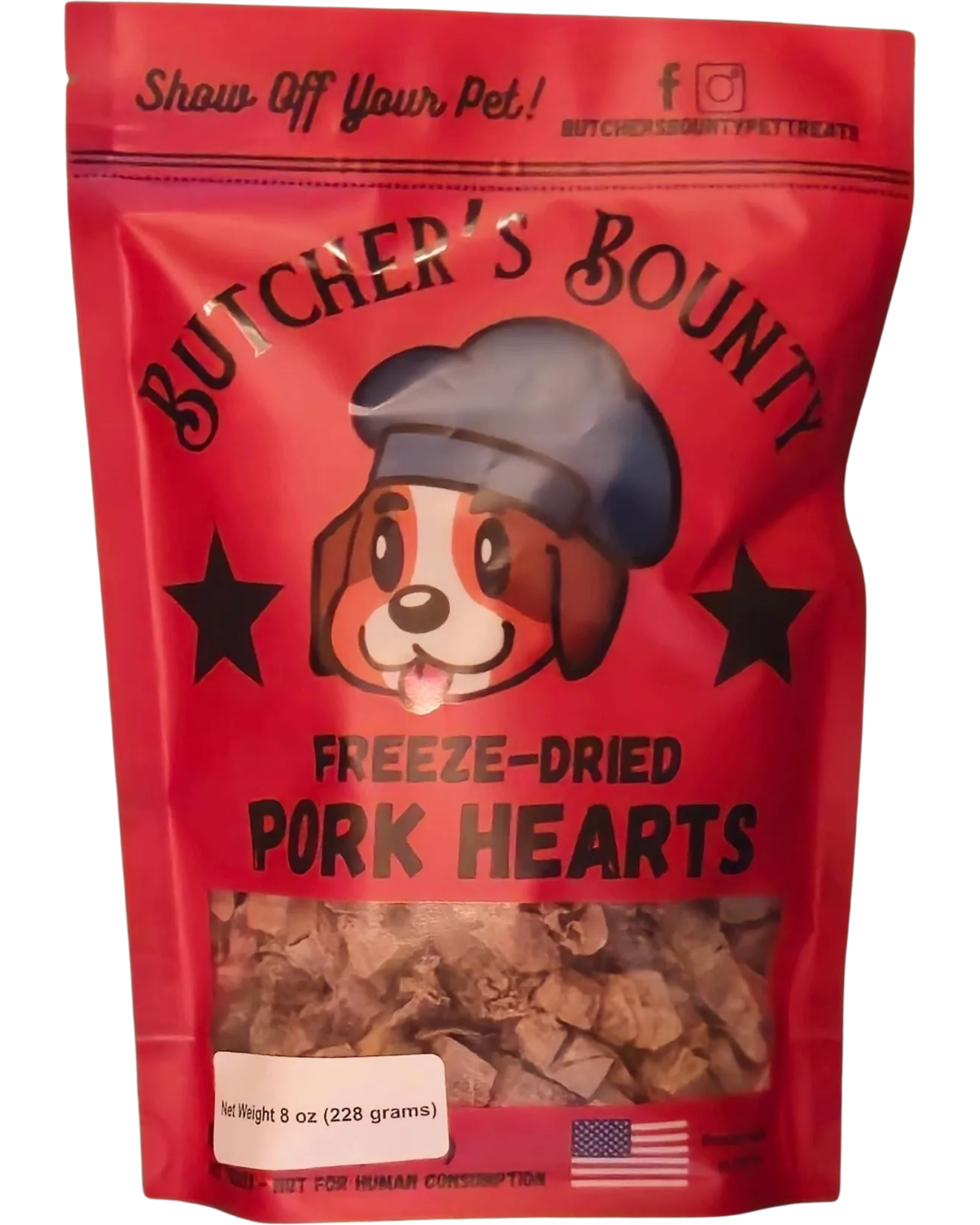 Freeze-Dried Pork Hearts
