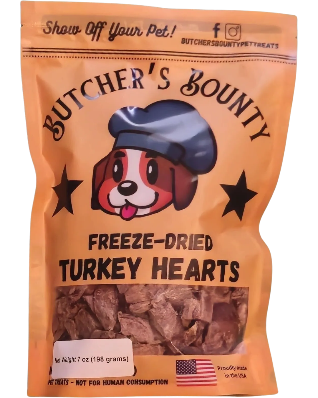 Freeze Dried Turkey Hearts