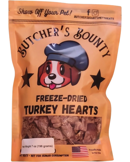 Freeze Dried Turkey Hearts